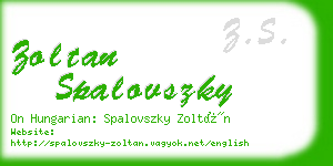 zoltan spalovszky business card